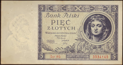 Polonia 5  Zlotych 1930 P# 72