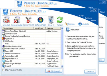 Free Download Perfect Uninstaler 6.3.3.9 Full Version