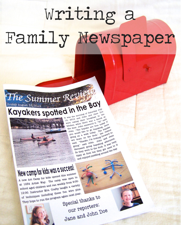 lds parenting summer fun rainy day fun giveaway family newspaper template
