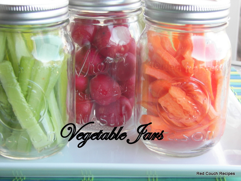 Red Couch Recipes Vegetable Jars
