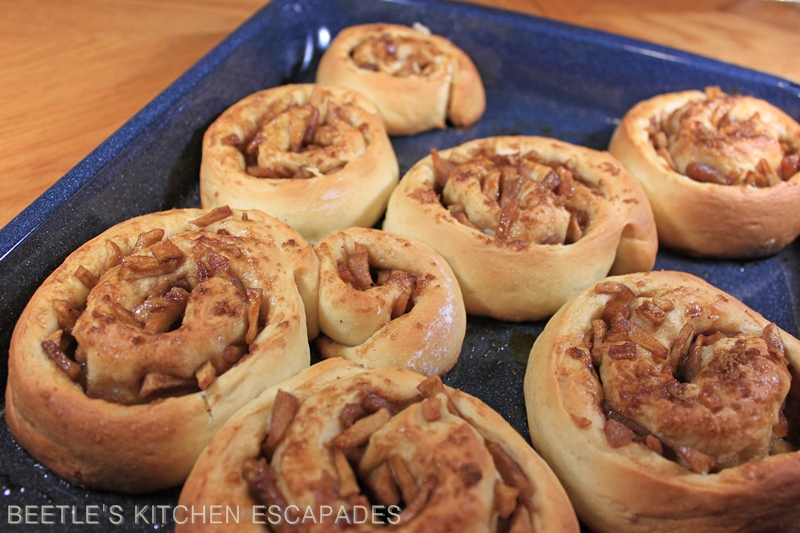 Beetle's Kitchen Escapades Cinnamon Apple Buns