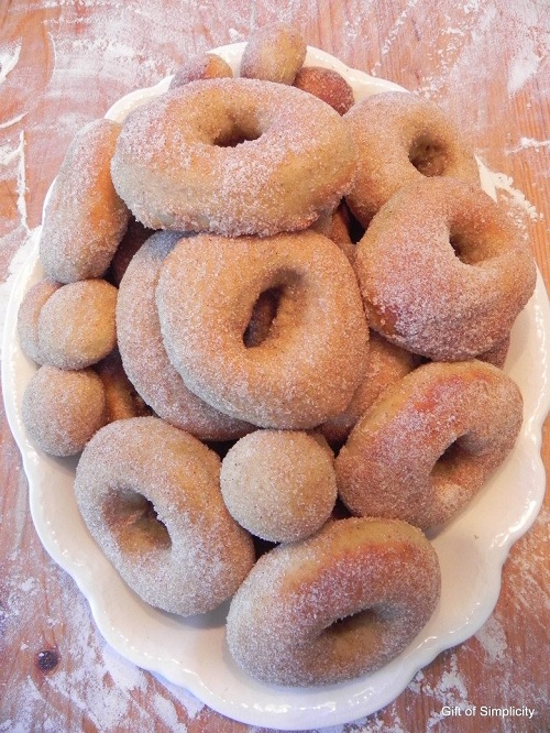 NoFry Applesauce Cinnamon Doughnuts