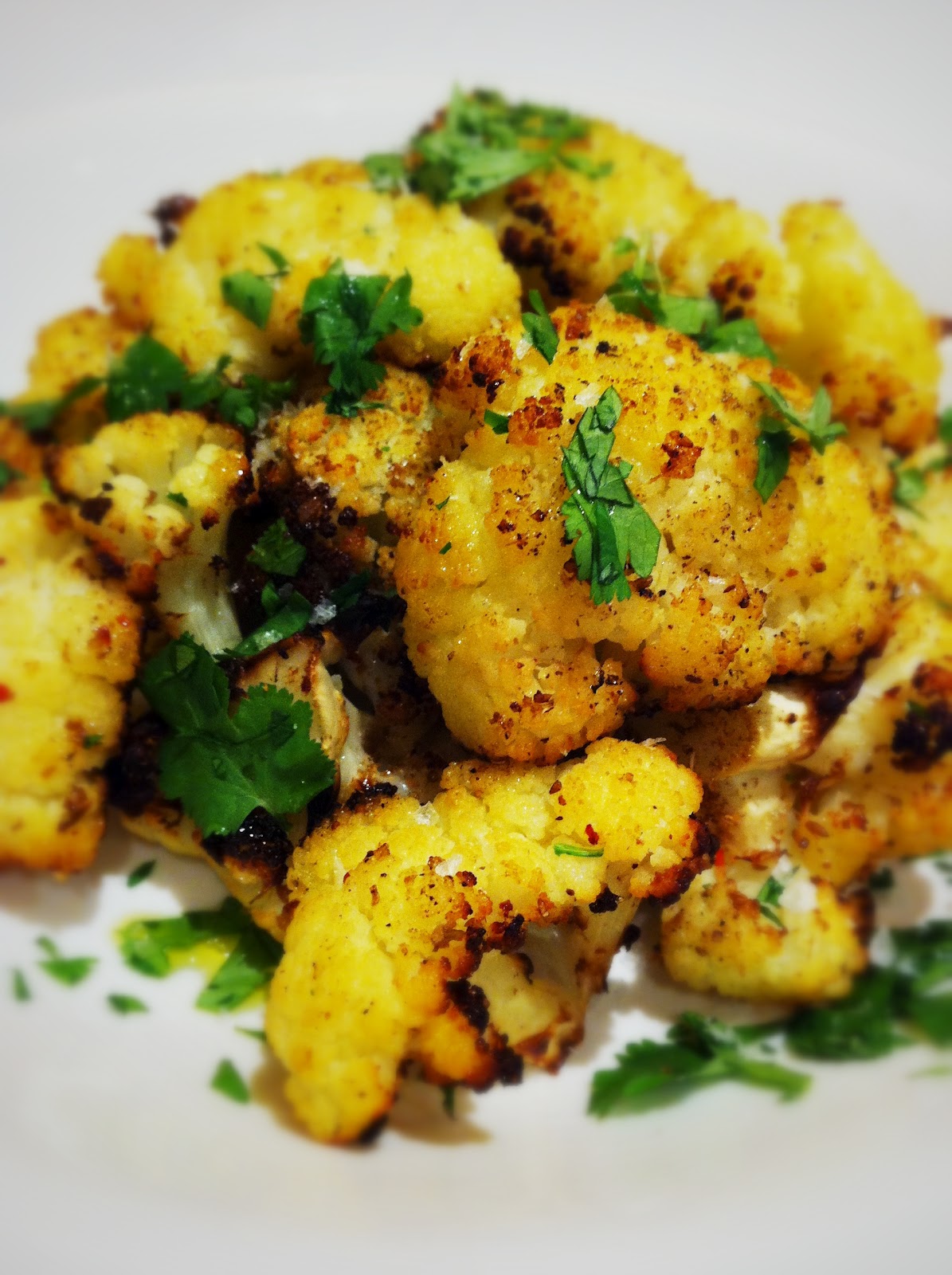 Me, My Food and I Pomegranate Roast Chicken & Roasted Cauliflower Salad