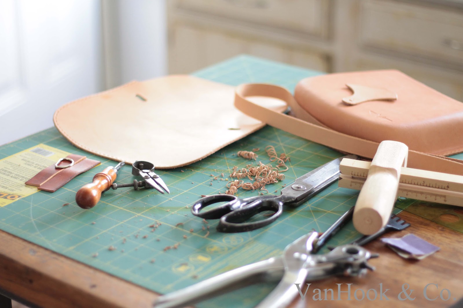 VanHook & Co. Assembling Molded Leather Handbag