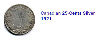[Old Canadian Silver Coin]