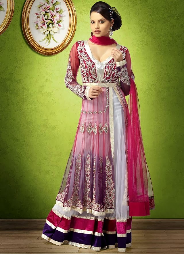 Indian Majestic Party Wear Collection 20142015 Fancy Salwar Kameez