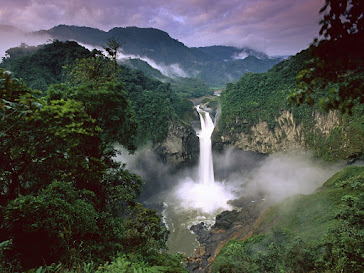 Amazon Yasuni Park Waterfall