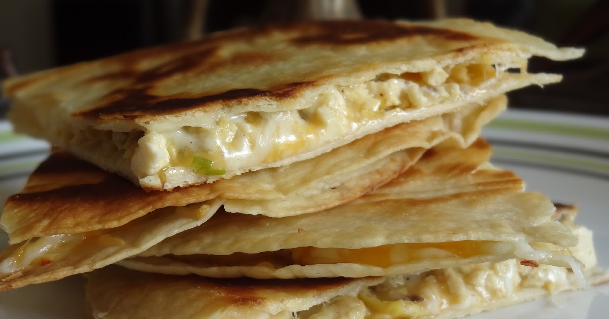 Tofu scrambled quesadilla