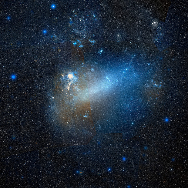 New Digitized Sky Survey 2 image of the Large Magellanic Cloud