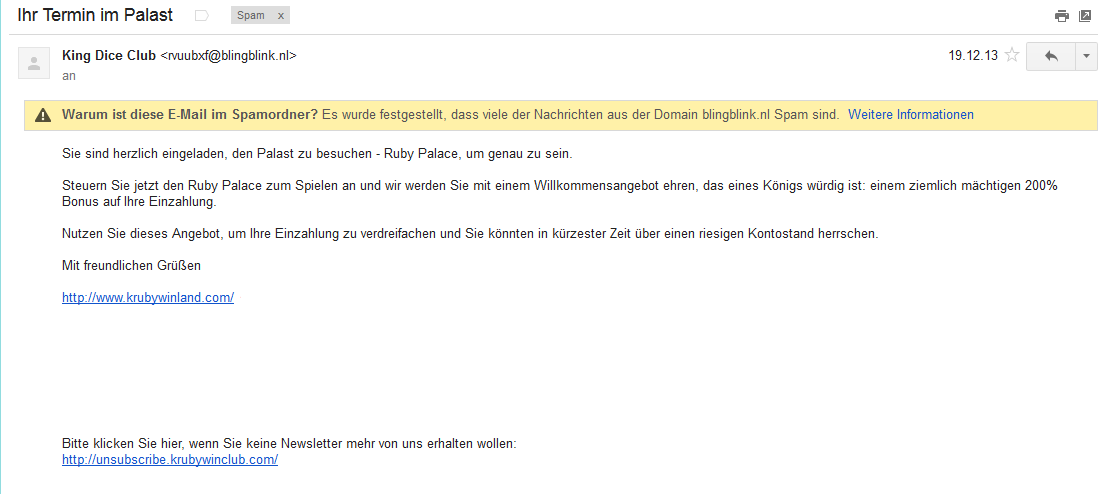 ruby casino spam ruby casino spam
