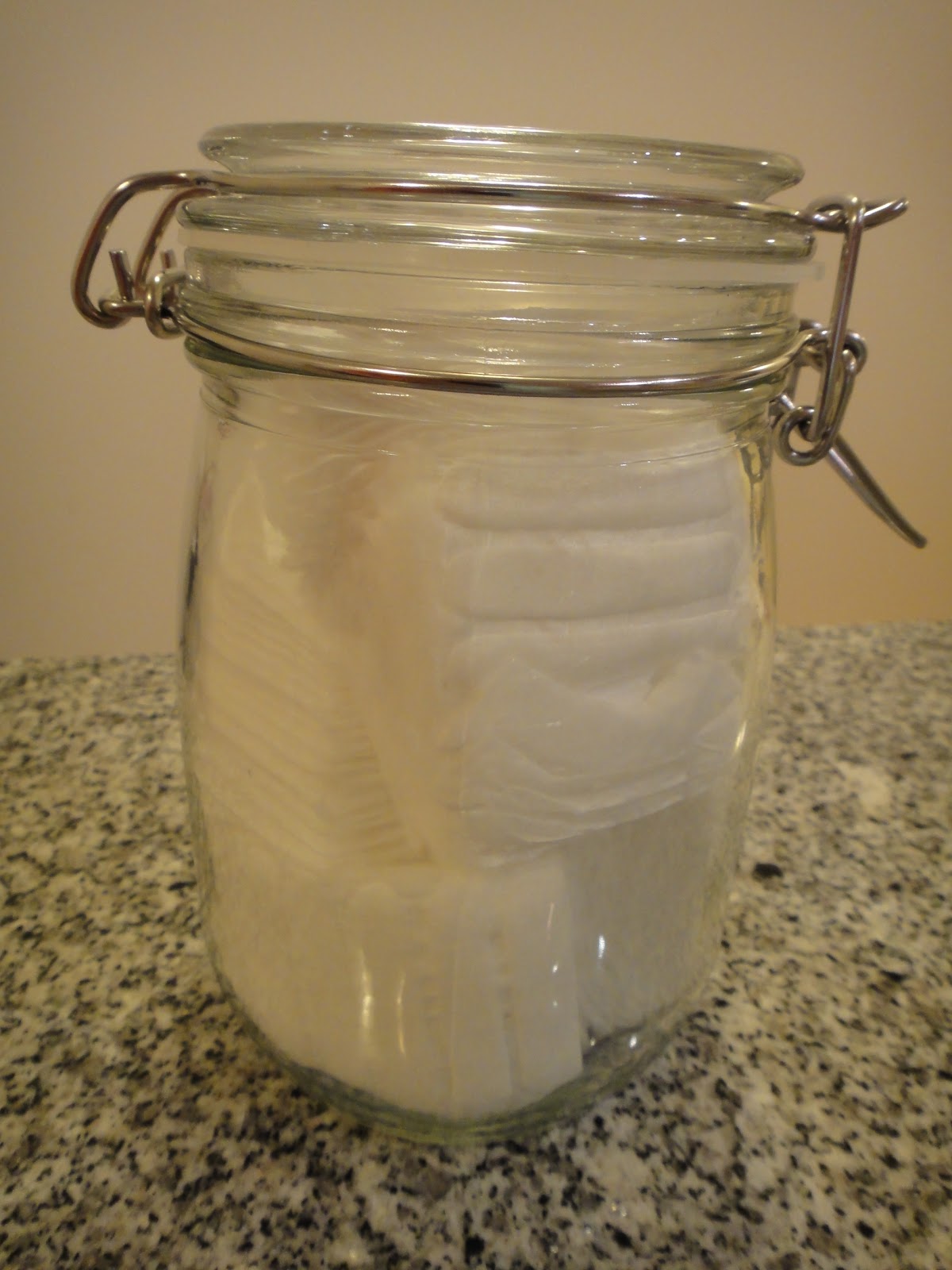 Weare Practically Frugal Cotton Pad Storage Container IKEA SLOM Jar