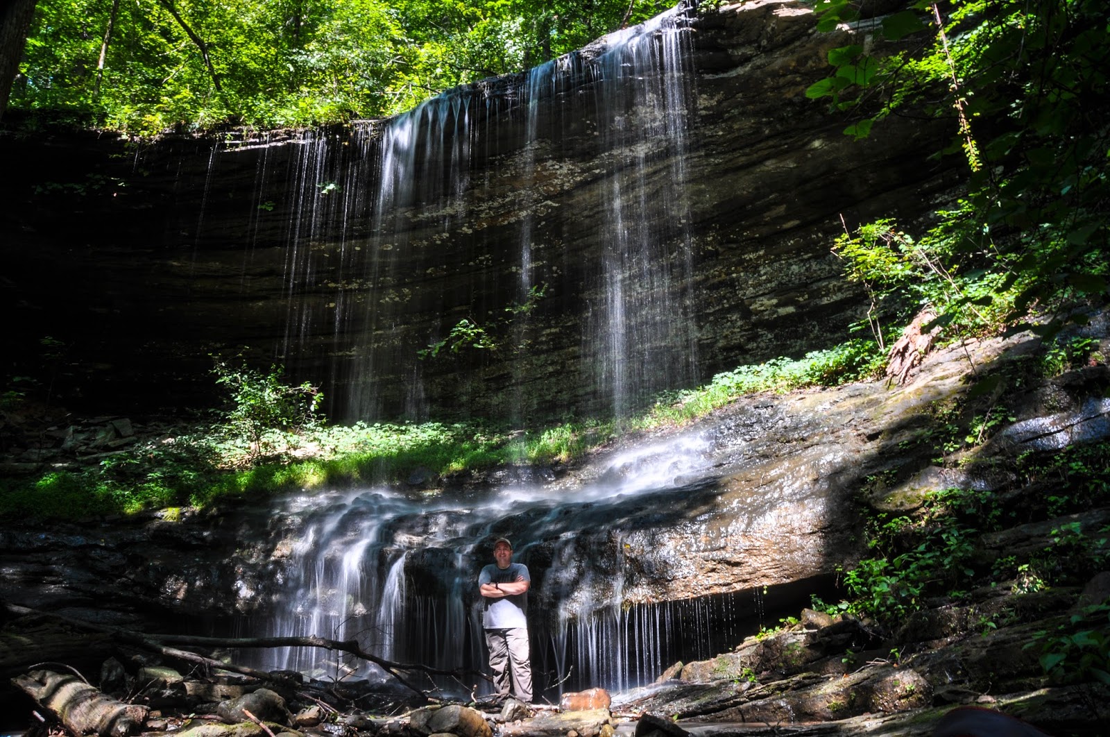 Rick's Hiking Blog Cowan Hollow Waterfalls, Between Simpson and North