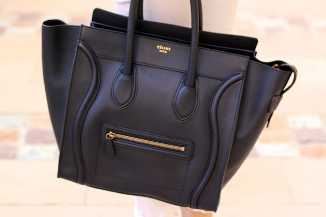 black and white celine bag - buynow/bloglater: Celine Mini Luggage in Navy Blue