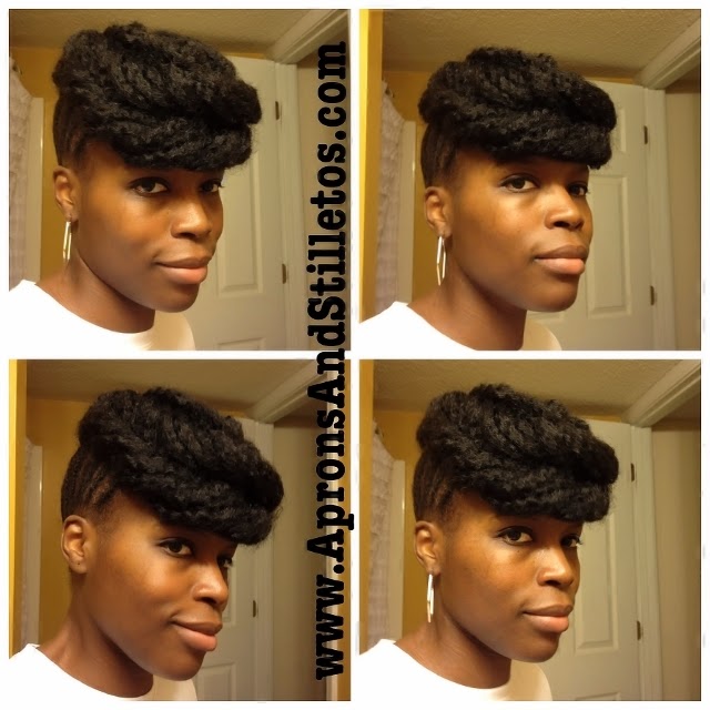 How To Do A Chunky Rope Twist Updo Protective Style With Added Hair