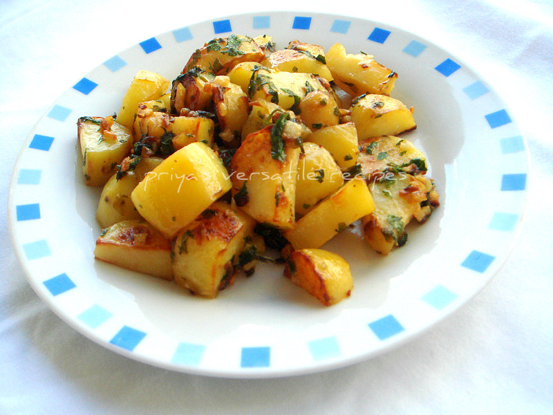 Lebanese Potatoes Saute In Garlic Coriander Recipes Recipe