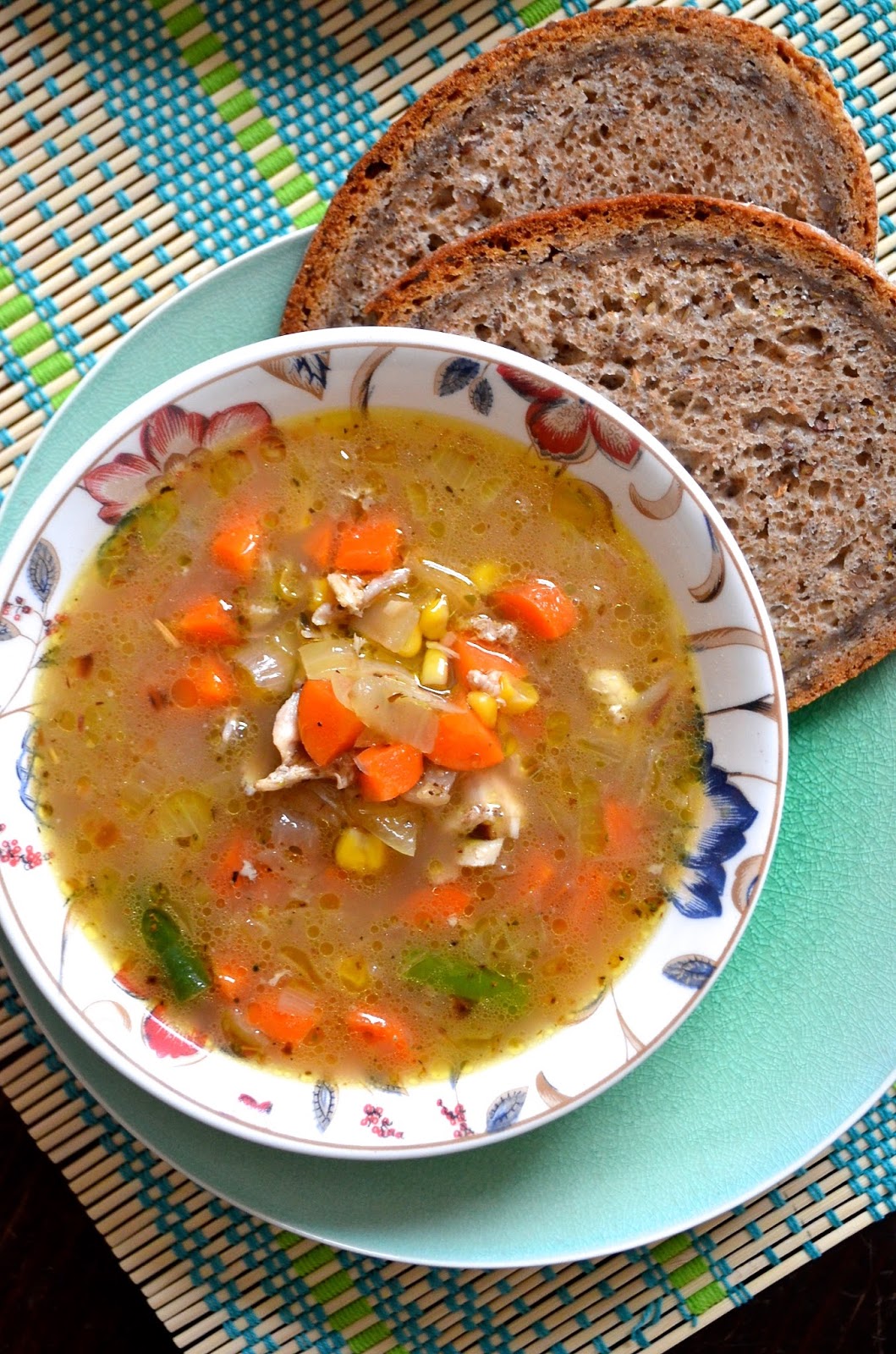 Dishing With Divya Chicken Bones and Vegetable Soup