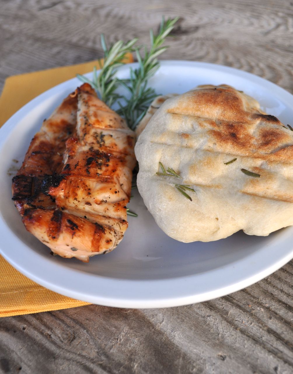 Grilled Rosemary Pita Bread Make Life Lovely