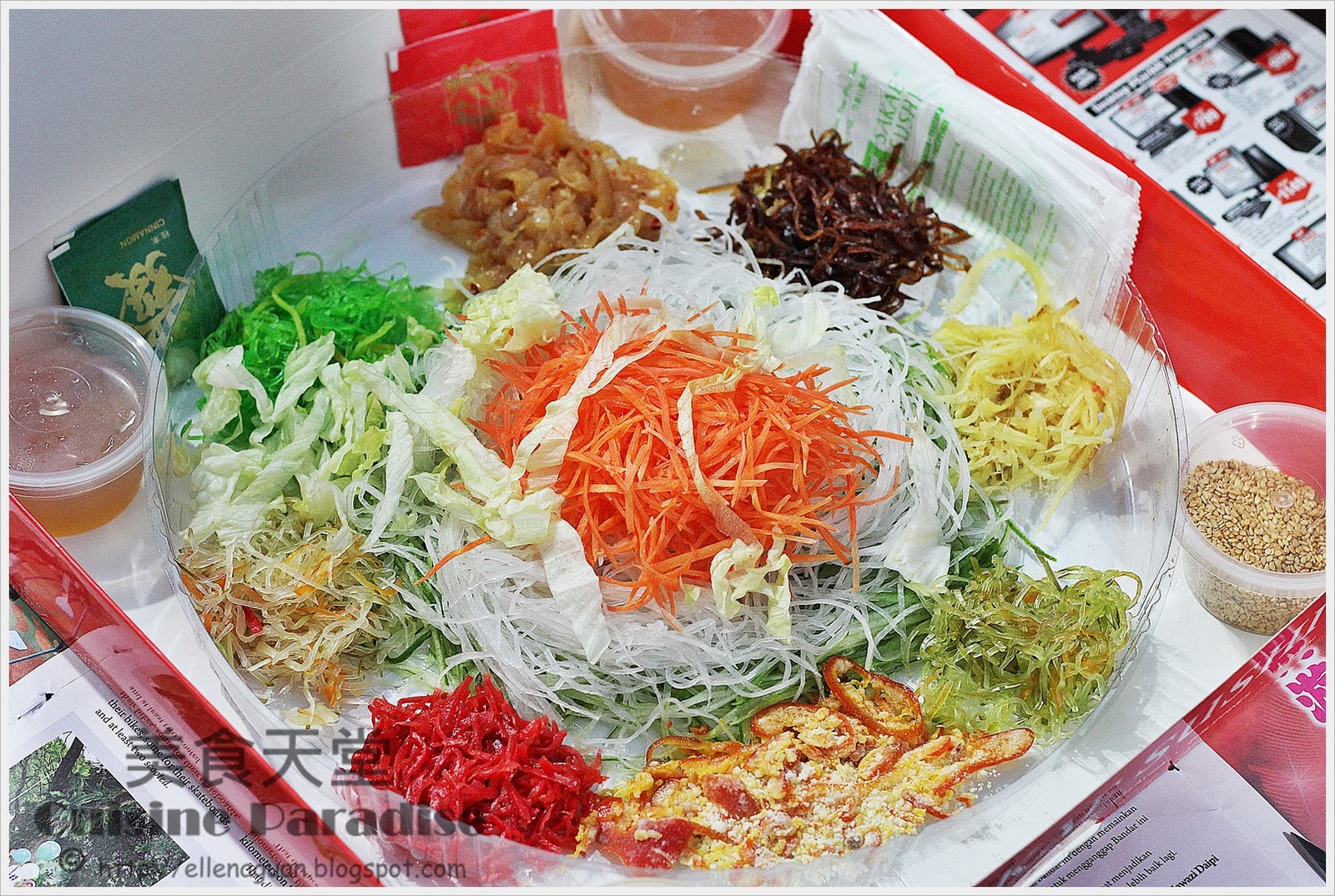 YuSheng This Is A Must Have Appetiser Before Any Chinese New Year Meal As It Represent Good Luck For The Where Everyone Toss Shredded