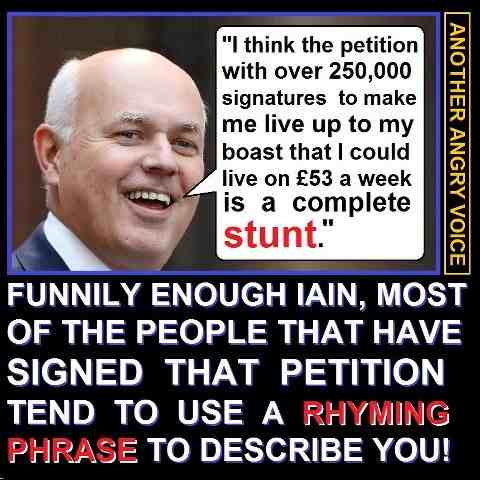 Found on the web: a rhyming grunt at IDS' stunt!
