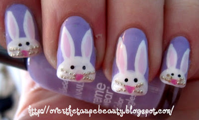 Nails archives over the taupe beauty: NOTD: Easter Nails Pt. 1! Bunny Nails.
