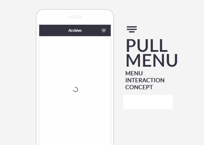 the pull down menu the pull down menu