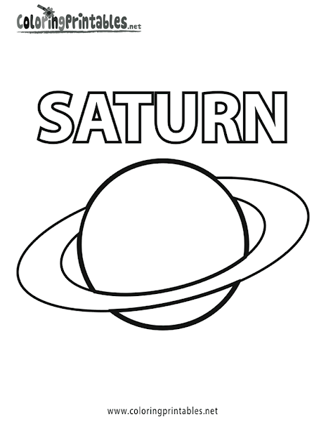 Saturn Coloring Pages Printable