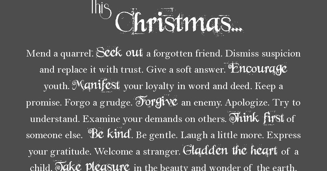 Notes from Kristen: Gifts of Christmas Printable