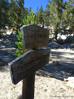 trail junction at 10,475 feet elevation