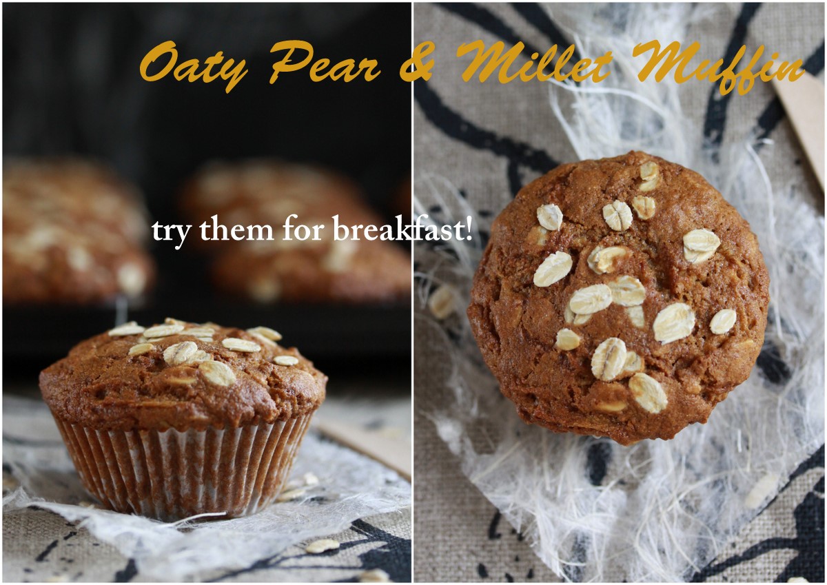Oaty Pear & Millet Muffins