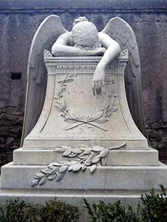 The Angel of Grief by William Wetmore Story - head on view