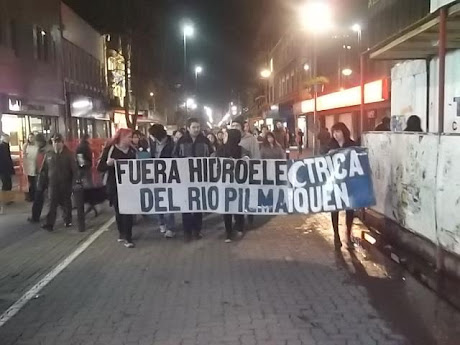 MARCHA EN CONCEPCIÓN EN APOYO A LAS COMUNIDADES EN RESISTENCIA DEL RÍO PILMAIQUEN