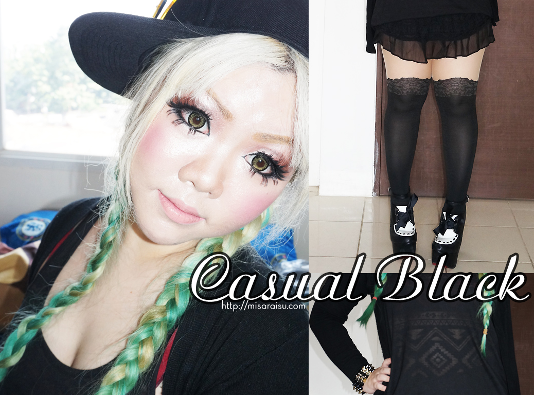 casual black outfit of the day