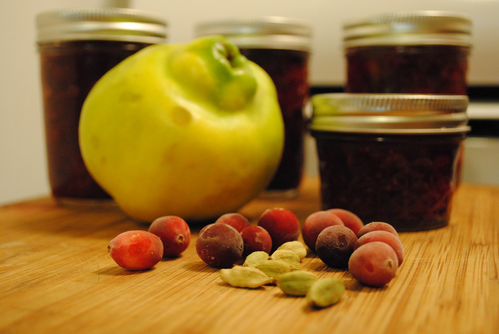 Culinary Adventures with Camilla CranberryQuince Sauce with Cardamom