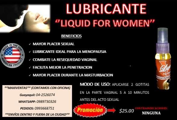 LIQUID FOR WOMAN: LUBRICANTE VAGINAL
