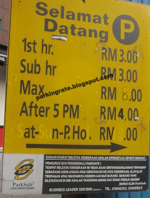 parking lot behind Menara Genesis parking rate