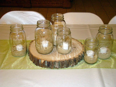 Mason jar centerpieces