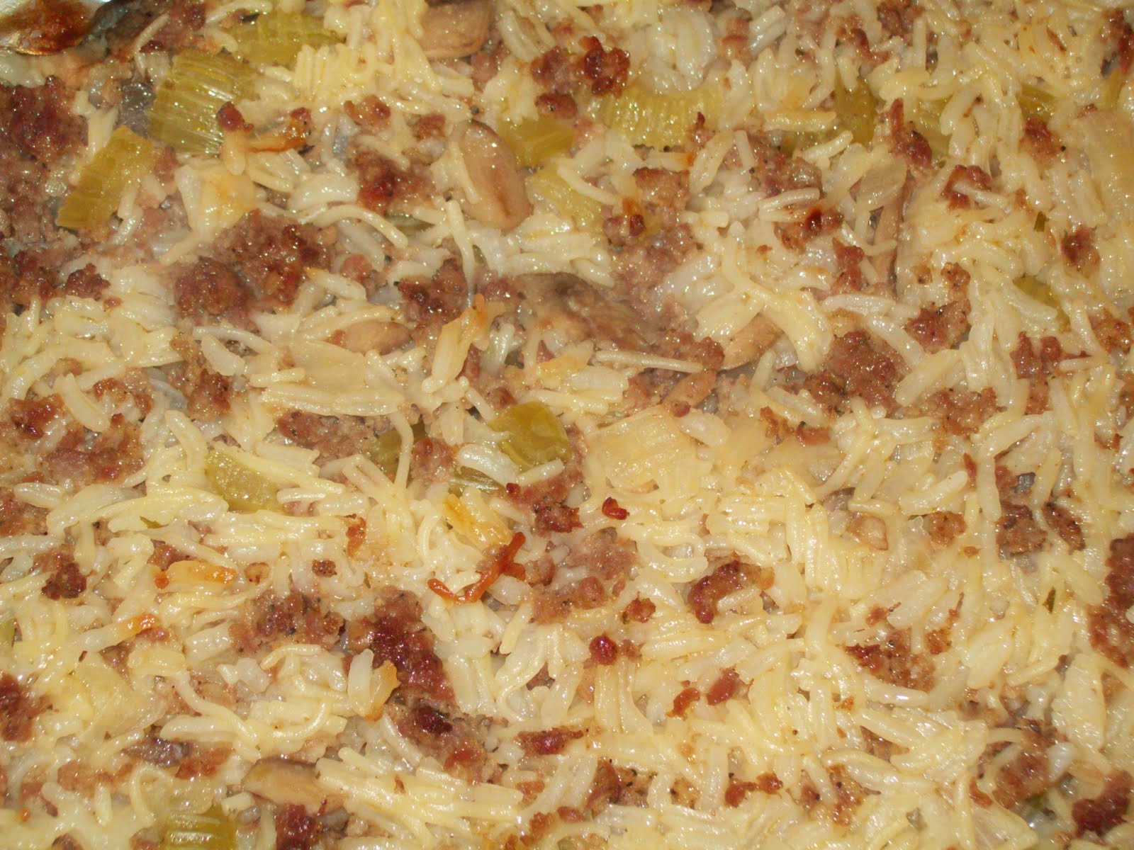 April's Homemaking Sausage Rice Casserole