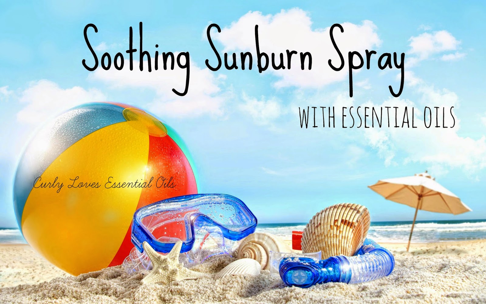 Curly Loves Essential Oils Soothing Sunburn Spray with Essential Oils