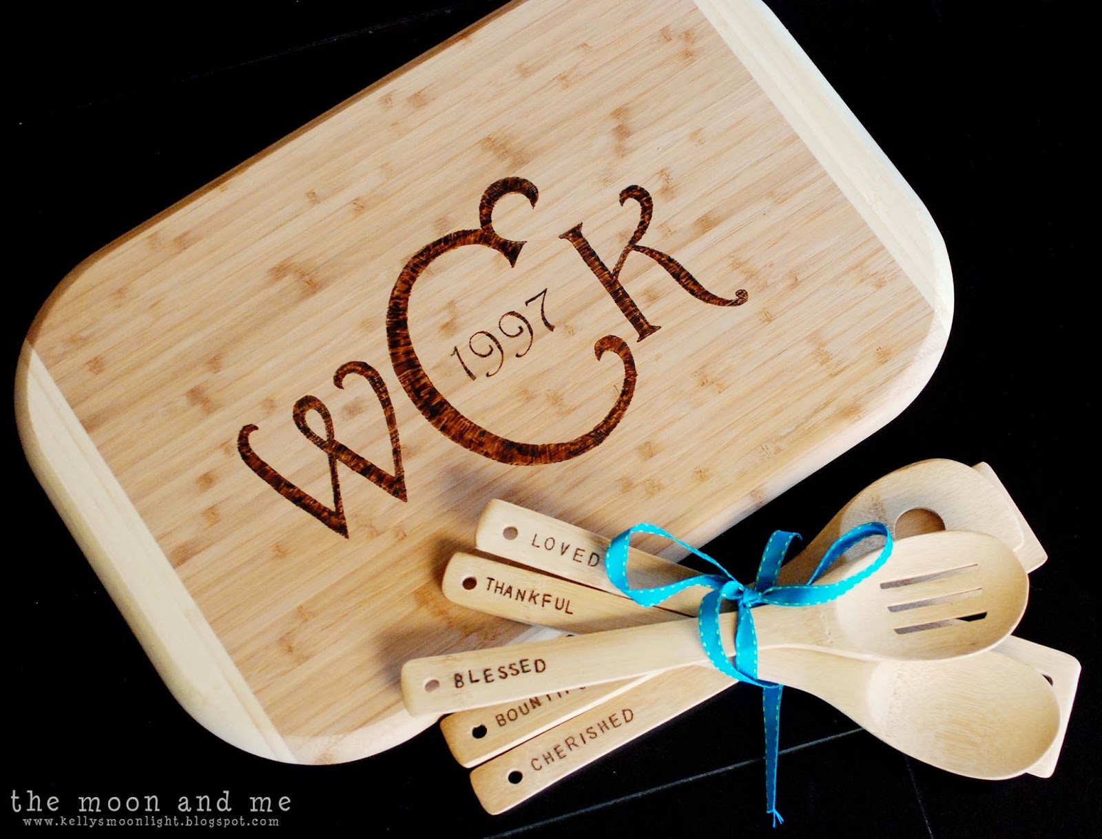 The Moon and Me DIY Personalized Cutting Board
