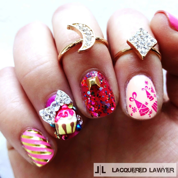 lacquered lawyer nail art