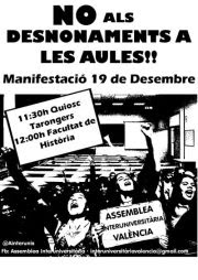NO als Desnonaments A Les AULES!!