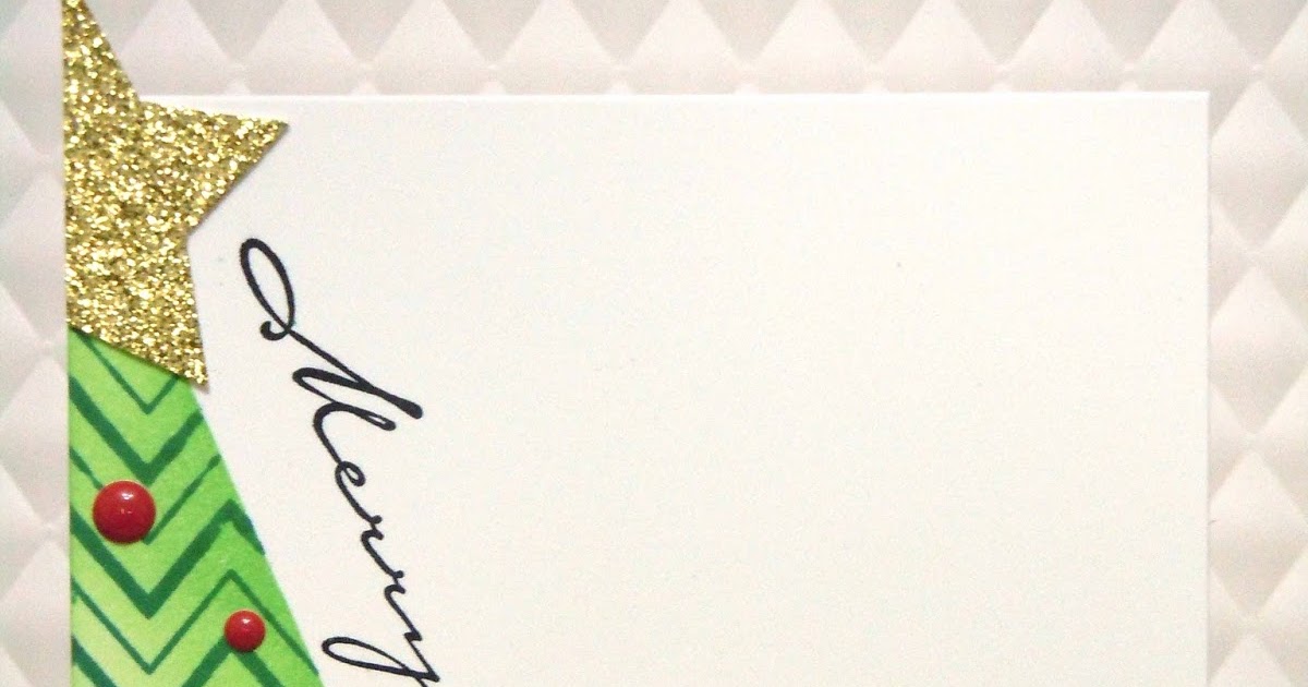 Handmade by Michelle Zig Zag Christmas Tree