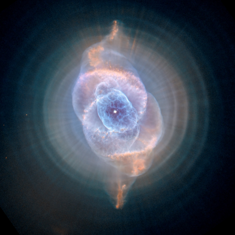 Suburban spaceman ESA Hubble Image Cat's Eye Nebula Scanned