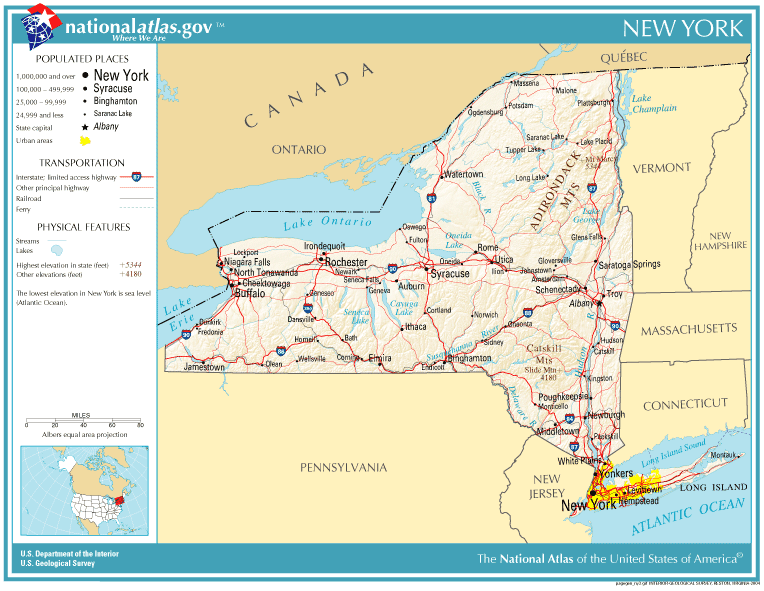physical map of new york kaart noordoost verenigde staten kaart new york en albany physical map of new york kaart noordoost verenigde staten kaart new york en albany
