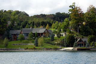 One of the beautiful houses we saw on a Finger Lakes in New York