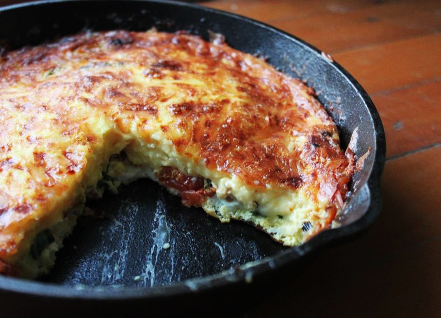 the gd kitchen roasted tomato and smoked mozzarella frittata
