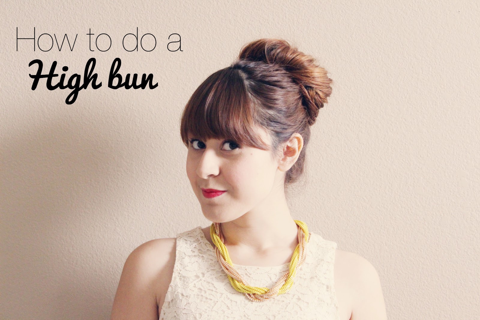 Little Red Bowtalk How To Do a High Bun