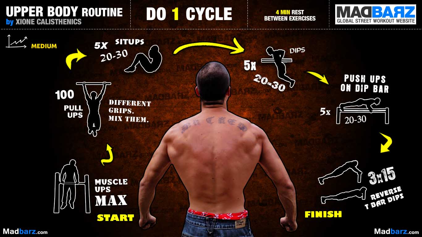 Street Workout MEDIUM ROUTIN Street Workout MEDIUM ROUTIN