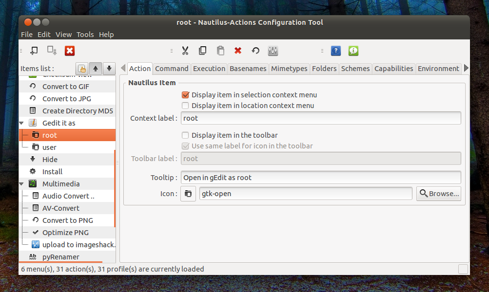 Nautilus Actions Extra A Pack Of Useful Scripts For Nautilus 3 