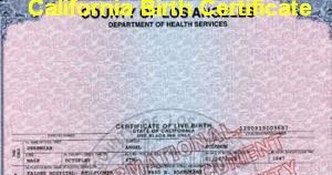 california certificate birth copy vital record